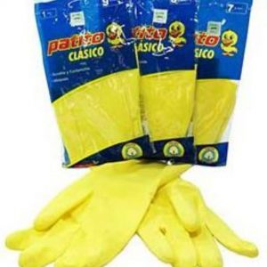 COD 448 GUANTES DE GOMA AFELPADO PATITO N° 7