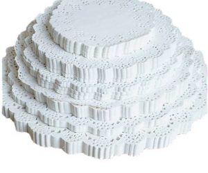 COD 2159 BLONDA DE PAPEL CALADA REDONDA X 100 UNIDADES