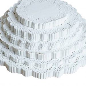 COD 2159 BLONDA DE PAPEL CALADA REDONDA X 100 UNIDADES