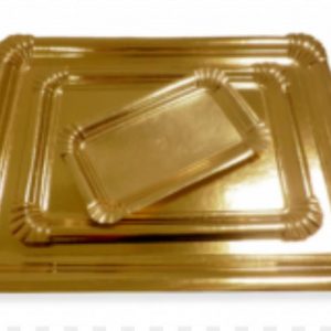 COD 1468 BANDEJA DE CARTON DORADA