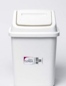 COD 355 RECIPIETNE CUADRADO CON TAPA v/v DE 6LTS,