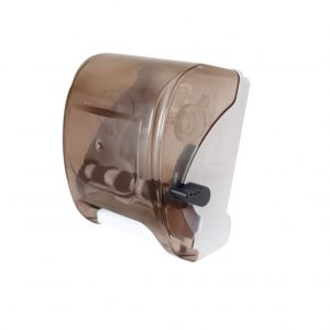 COD 830 DISPENSER CON TAPA FUME Y PALANCA PARA TOALLAS EN ROLLO