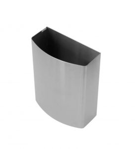 COD 5004 CESTO PAPELERO CHICO DE ACERO INOXIDABLE ESMERILADO