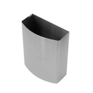 COD 5004 CESTO PAPELERO CHICO DE ACERO INOXIDABLE ESMERILADO