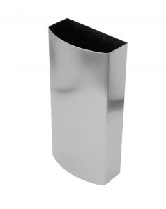 COD 5005 CESTO PAPELERO GRANDE DE ACERO INOXIDABLE ERMERILADO