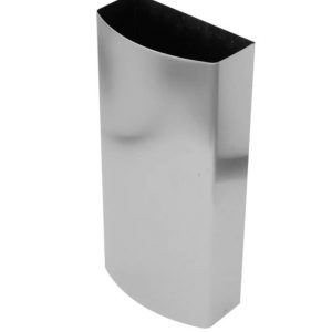 COD 5005 CESTO PAPELERO GRANDE DE ACERO INOXIDABLE ERMERILADO
