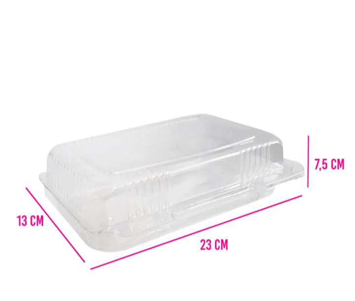COD 5555 BANDEJA C/TAPA BISAGRA CRISTAL - Imagen 4