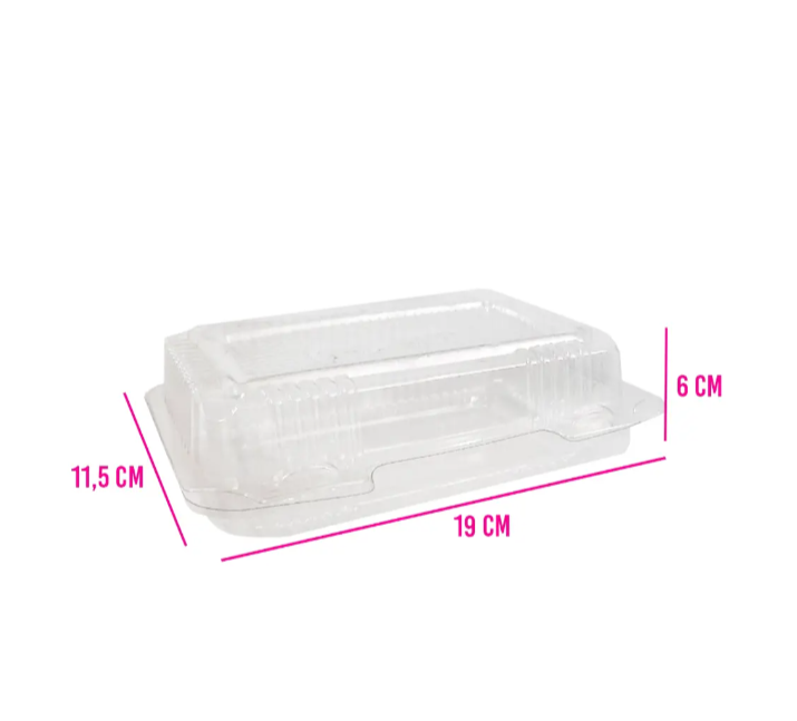 COD 5555 BANDEJA C/TAPA BISAGRA CRISTAL - Imagen 3